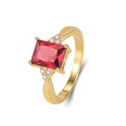 diamond square ruby ring crossborder fashion black gemstone gold ring jewelrypicture20